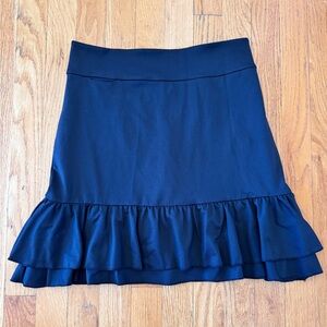 NWT Kevan Hall Sport Double Ruffle Skort Black Women’s XS